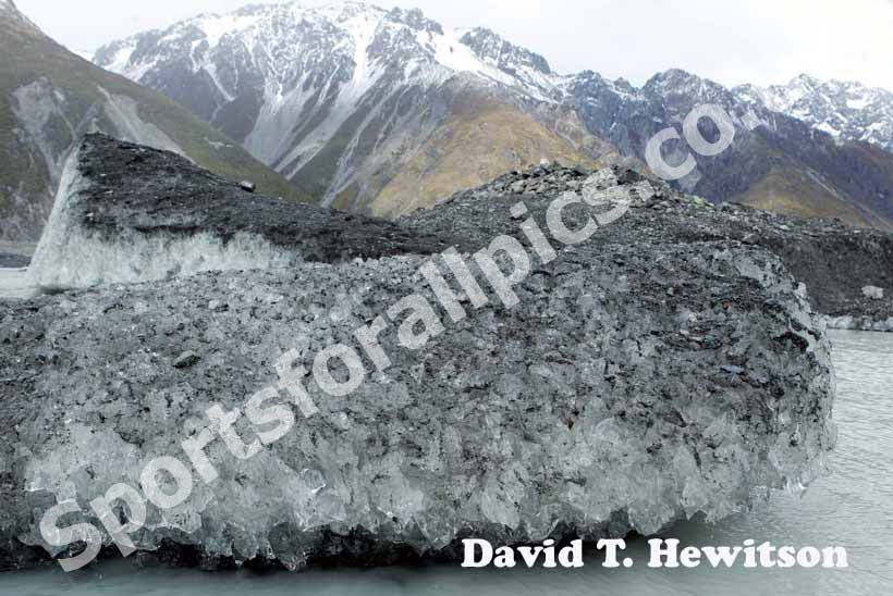 Meuller Glacier, Mount Cook, New Zealand.
